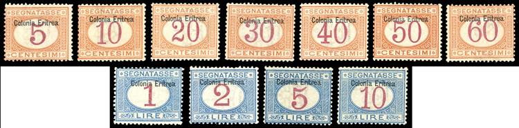 SEGNATASSE 1903 - Soprastampati in ... 