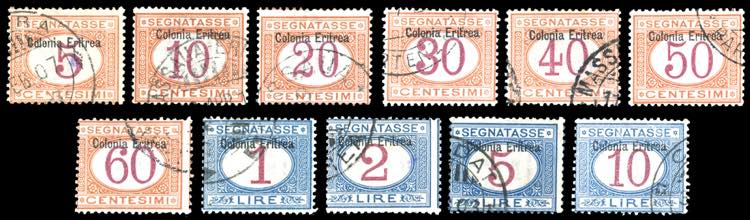 SEGNATASSE 1903 - Soprastampati in ... 