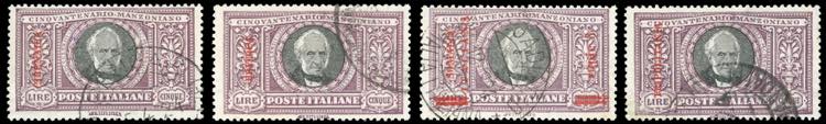 1924 - 5 lire Manzoni, giro ... 