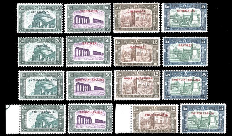 1930 - Milizia III emissione, giro ... 