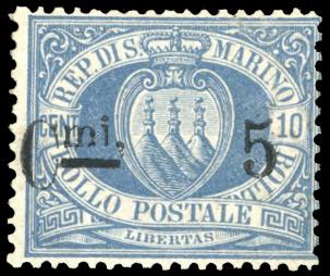 1892 - 5 cent. su 10 cent. ... 