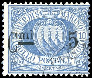 1892 - 5 cent. su 10 cent. ... 