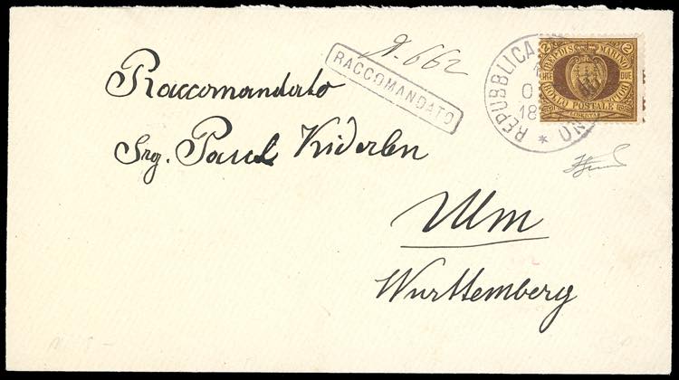 1897 - 2 lire bruno su arancio, ... 