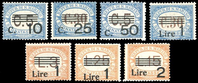 1936/39 - Soprastampati, serie ... 