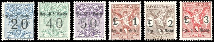 1924 - Segnatasse vaglia, serie ... 