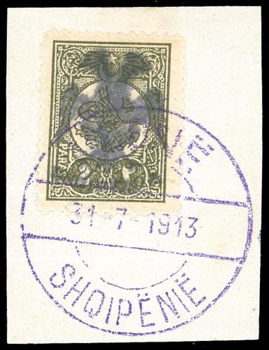 ALBANIA 1913 - 2 para oliva ... 