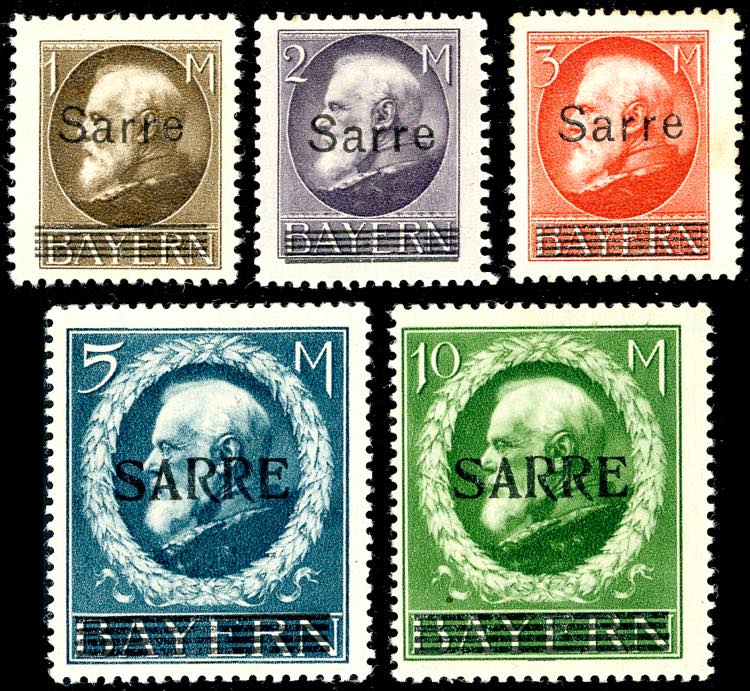 GERMANIA SARRE 1920 - 1 m., 2 m., ... 