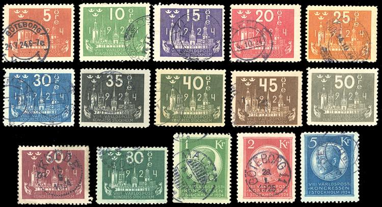 SVEZIA 1924 - Congresso UPU, serie ... 