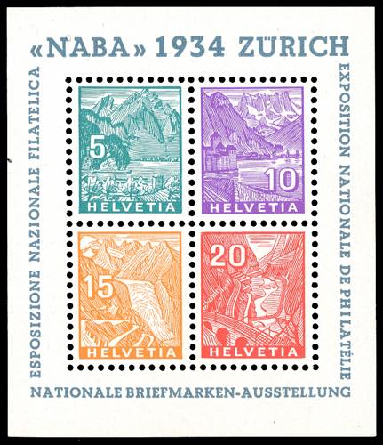 SVIZZERA FOGLIETTI 1934 - NABA, ... 