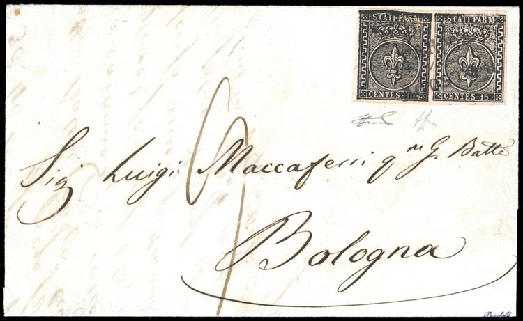 1852 - 15 cent. rosa chiaro (3a), ... 