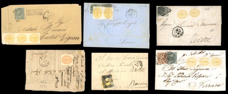 REGNO SEGNATASSE 1864/1868 - Sei ... 