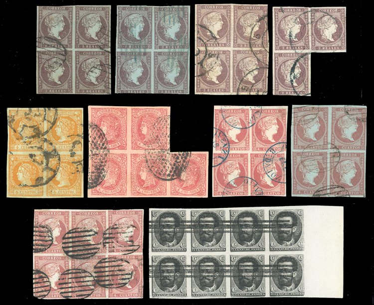 SPAGNA 1855/1873 - Bellinsieme di ... 