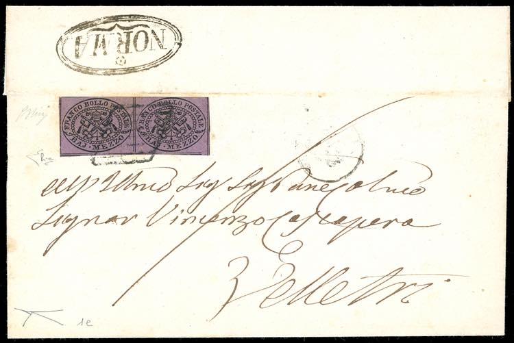 1852 - 1/2 baj lilla vivo (1e), ... 