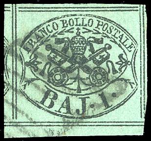 1857 - 1 baj verde scuro, otto ... 