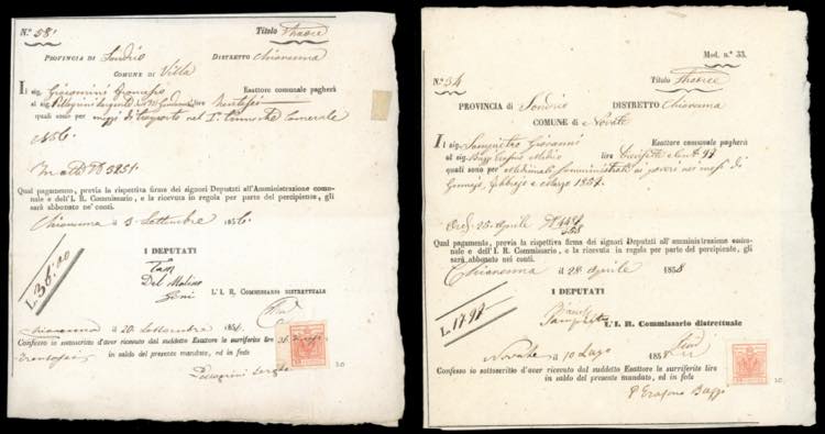 1856/58 - 15 cent. rosso ... 