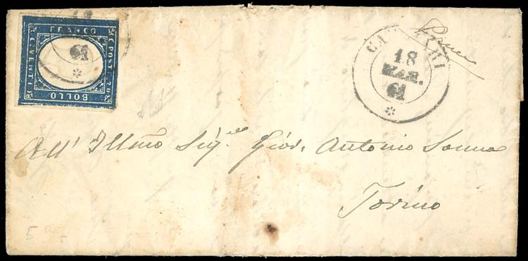 1861 - 20 cent. cobalto verdastro ... 