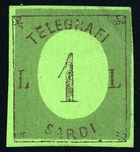 1858 - 1 lira saggio di ... 