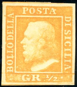 1859 - 1/2 arancio, I tavola, ... 