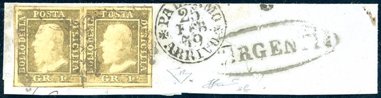 1859 - 1 grano bruno oliva, I ... 