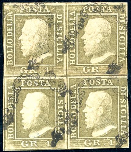 1859 - 1 grano bruno oliva chiaro, ... 