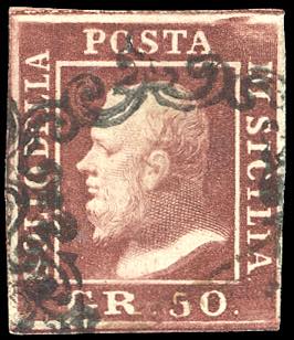 1859 - 50 grana cioccolato (14a), ... 