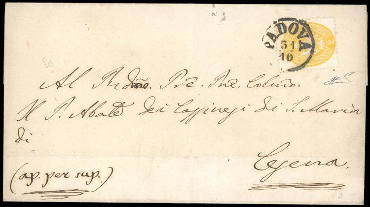 1864 - 2 soldi giallo, dent. 14 ... 