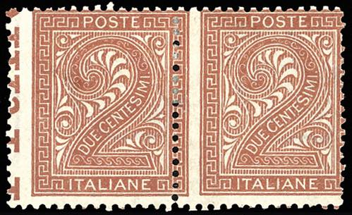 1866 - 2 cent. De La Rue, tiratura ... 