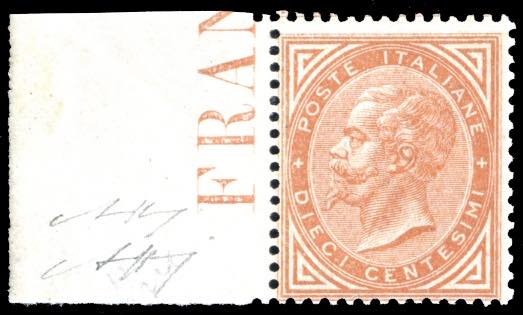 1863 - 10 cent. De La Rue, ... 
