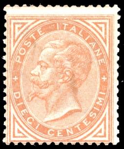 1863 - 10 cent. De La Rue, ... 