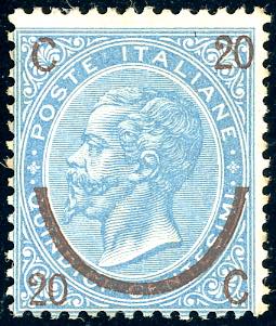 1865 - 20 cent. su 15 cent. Ferro ... 