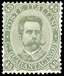1889 - 45 cent. Umberto I (46), ... 