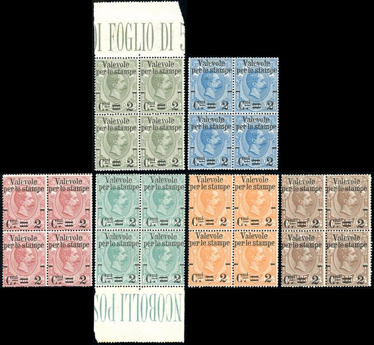 1890 - Soprastampati Valevole per ... 