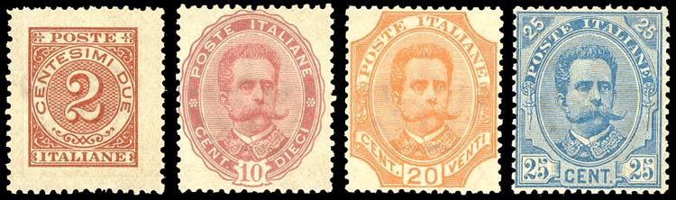 1891 - Non emessi, serie completa ... 