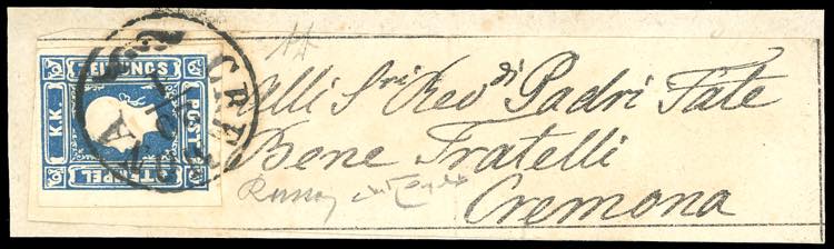 1858 - 1,05 s. azzurro (8), ... 