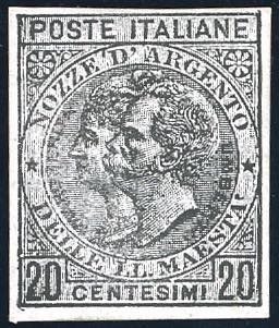 1893 - 20 cent. Nozze dArgento, ... 