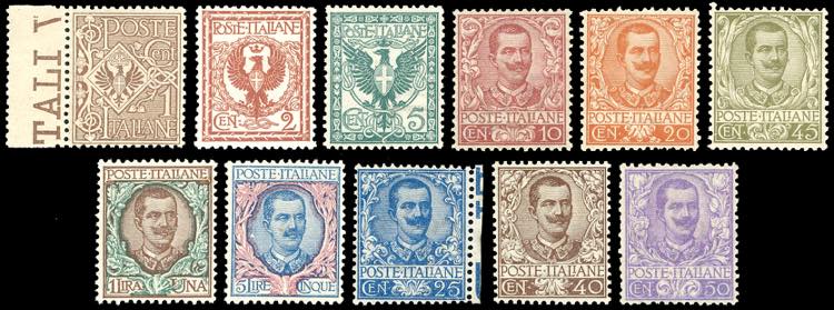 1901 - Floreale, serie completa ... 