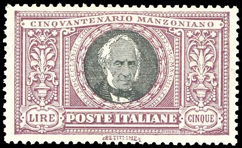 1923 - 5 lire Manzoni (156), ... 