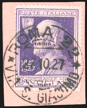 1927 - 20 cent. Volta violetto, ... 