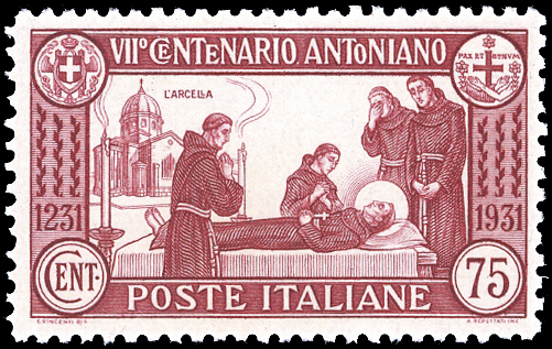 1931 - 75 cent. S. Antonio, dent. ... 