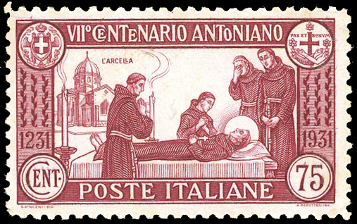 1931 - 75 cent. S. Antonio, dent. ... 