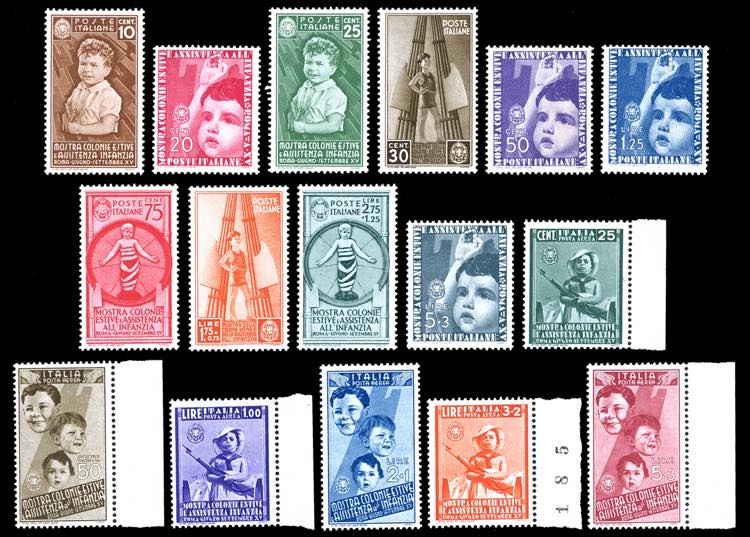 1937 - Colonie Estive, serie ... 