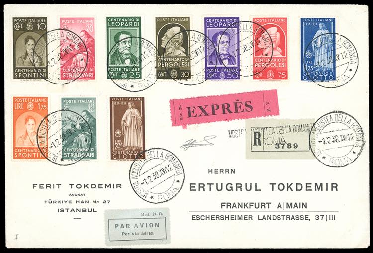 1938 - Uomini illustri, serie ... 