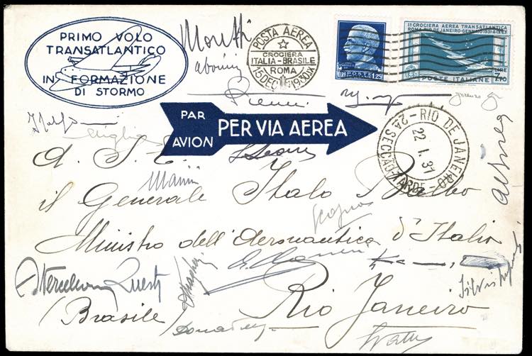 1930 - 7,70 lire Crociera Balbo, ... 