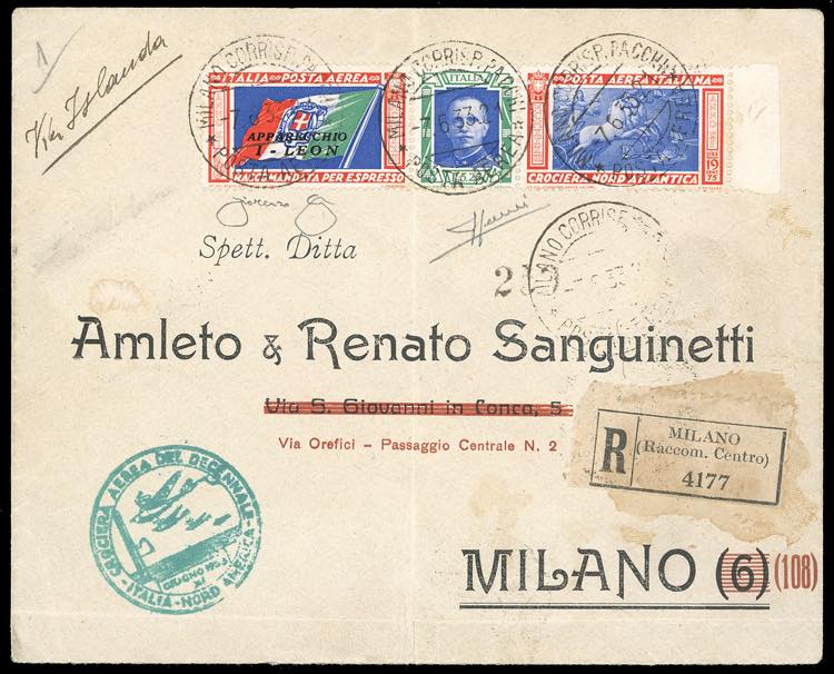 1933 - 5,25 + 19,75 lire Trittico ... 