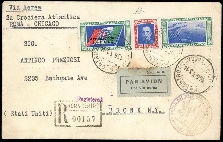 1933 - 5,25 + 44,75 lire Trittico ... 