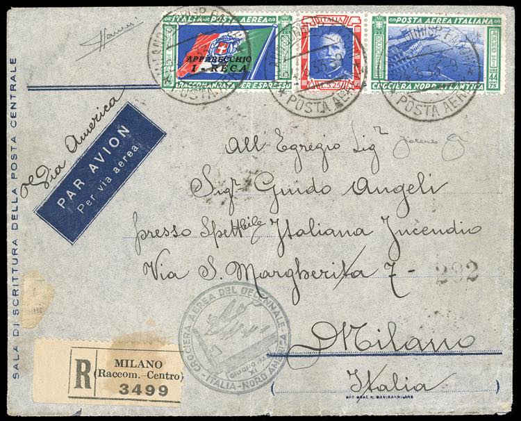 1933 - 5,25 + 44,75 lire Trittico ... 