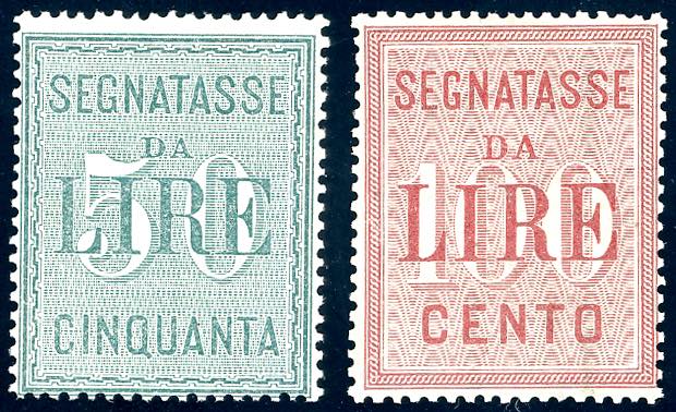 1884 - 50 e 100 lire (15/16), ... 