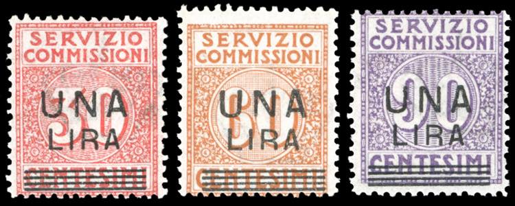 1925 - Soprastampati, serie ... 