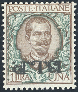 1922/23 - 1 lira soprastampa BLP ... 