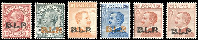 1921 - Soprastampati BLP, III ... 